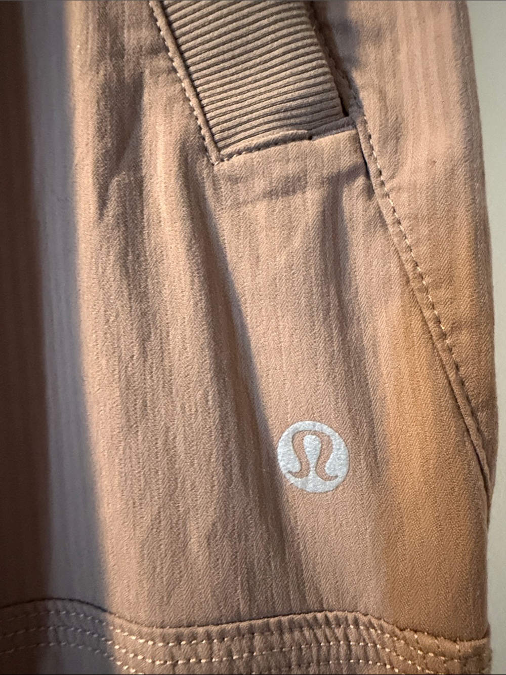 lululemon Taupe Drawstring Joggers
